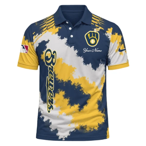Milwaukee Brewers Polo Shirt Personalize Name New Limited