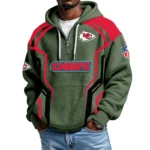Kansas City Chiefs Men's Waffle Knit Hoodie Quarter Zip 2026 Limited