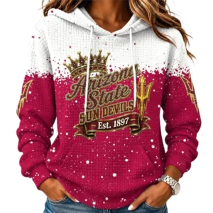 Arizona State Sun Devils Women’s Waffle Pullover Hoodie 2026 Limited