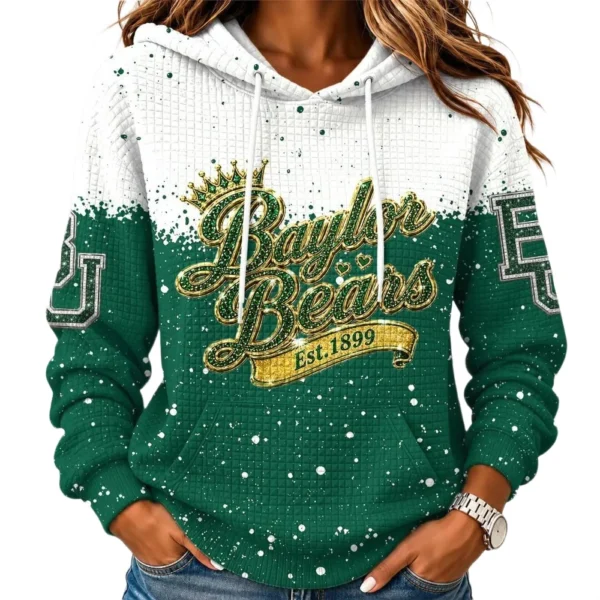 Baylor Bears Women’s Waffle Pullover Hoodie 2026 Limited