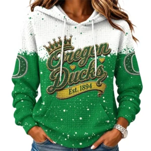 Oregon Ducks Women’s Waffle Pullover Hoodie 2026 Limited