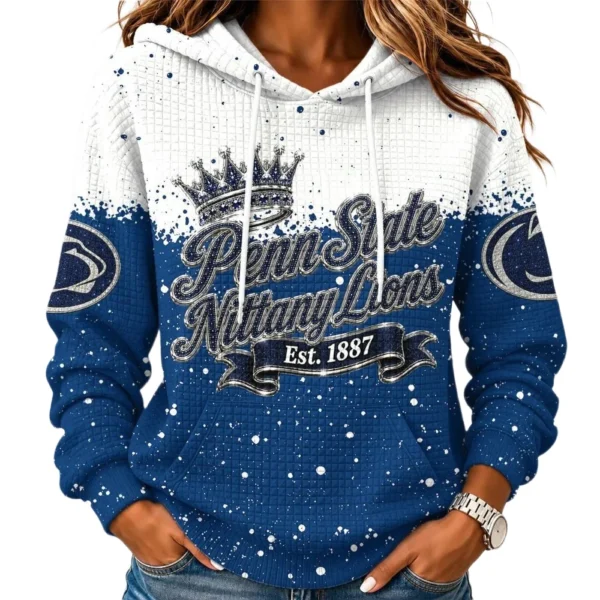 Penn State Nittany Lions Women’s Waffle Pullover Hoodie 2026 Limited