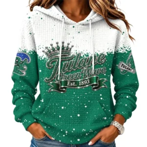 Tulane Green Wave Women’s Waffle Pullover Hoodie 2026 Limited