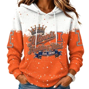 Illinois Fighting Illini Women’s Waffle Pullover Hoodie 2026 Limited