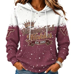Virginia Tech Hokies Women’s Waffle Pullover Hoodie 2026 Limited