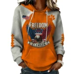 Clemson Tigers x Freedom American Women’s Waffle Pullover Hoodie 2026 Limited