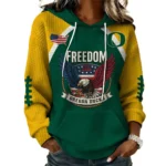 Oregon Ducks x Freedom American Women’s Waffle Pullover Hoodie 2026 Limited