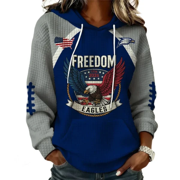 Georgia Southern Eagles x Freedom American Women’s Waffle Pullover Hoodie 2026 Limited