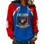 Kansas Jayhawks x Freedom American Women’s Waffle Pullover Hoodie 2026 Limited