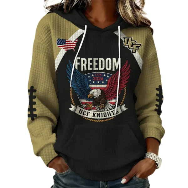 UCF Knights x Freedom American Women’s Waffle Pullover Hoodie 2026 Limited