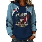 North Carolina Tar Heels x Freedom American Women’s Waffle Pullover Hoodie 2026 Limited
