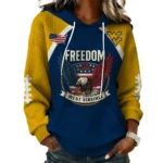 West Virginia Mountaineers x Freedom American Women’s Waffle Pullover Hoodie 2026 Limited