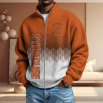 Syracuse Orange Full Zip Hoodies 2027 Men Waffle Knit Long Sleeve Sweatshirt