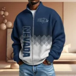 Nevada Wolf Pack Full Zip Hoodies 2027 Men Waffle Knit Long Sleeve Sweatshirt