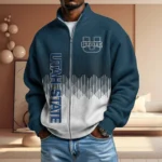 Utah State Aggies Full Zip Hoodies 2027 Men Waffle Knit Long Sleeve Sweatshirt
