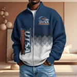 UTSA Roadrunners Full Zip Hoodies 2027 Men Waffle Knit Long Sleeve Sweatshirt