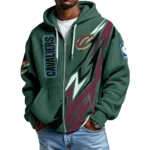 Cleveland Cavaliers Full-Zip Hooded Sweatshirt Waffle Knit 2027