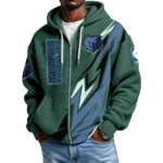 Memphis Grizzlies Full-Zip Hooded Sweatshirt Waffle Knit 2027