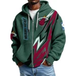Miami Heat Full-Zip Hooded Sweatshirt Waffle Knit 2027