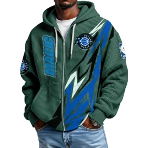 Orlando Magic Full-Zip Hooded Sweatshirt Waffle Knit 2027