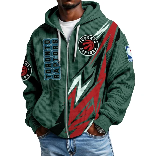 Toronto Raptors Full-Zip Hooded Sweatshirt Waffle Knit 2027