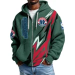Washington Wizards Full-Zip Hooded Sweatshirt Waffle Knit 2027