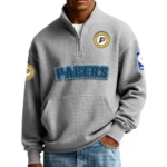 Indiana Pacers Pullover Sweatshirt Men’s Quarter Zip Waffle Knit 2027 Limited