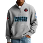 Toronto Raptors Pullover Sweatshirt Men’s Quarter Zip Waffle Knit 2027 Limited