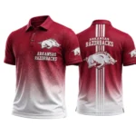 Arkansas Razorbacks Polo Shirt Bottom Slit Button-up Shirts 2027 Limited