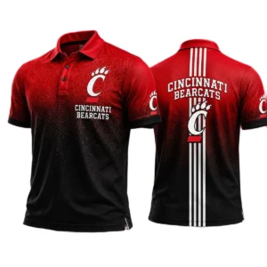 Cincinnati Bearcats Polo Shirt Bottom Slit Button-up Shirts 2027 Limited