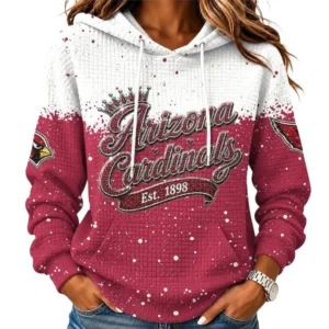 Arizona Cardinals Women’s Waffle Pullover Hoodie New 2026 Limited