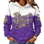Minnesota Vikings Women’s Waffle Pullover Hoodie New 2026 Limited