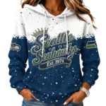 Seattle Seahawks Women’s Waffle Pullover Hoodie New 2026 Limited