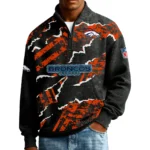 Denver Broncos Men’s Quarter Zip Pullover Sweatshirt Waffle Knit Pockets 2026 Limited