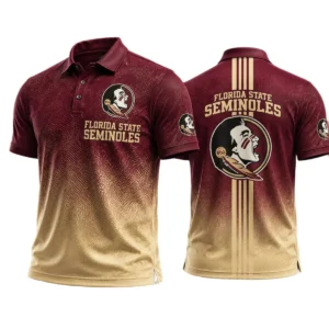 Florida State Seminoles Polo Shirt Bottom Slit Button-up Shirts 2027 Limited