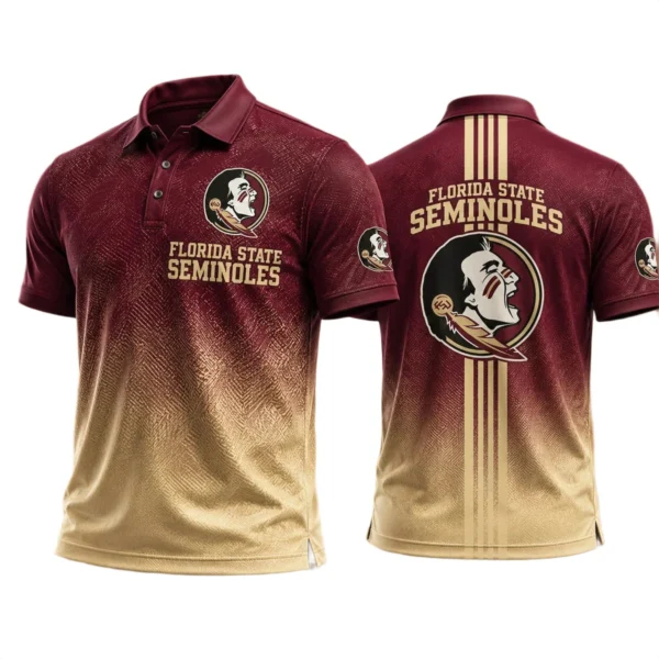 Florida State Seminoles Polo Shirt Bottom Slit Button-up Shirts 2027 Limited