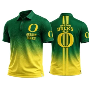 Oregon Ducks Polo Shirt Bottom Slit Button-up Shirts 2027 Limited