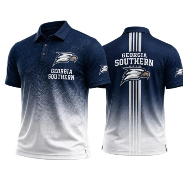 Georgia Southern Eagles Polo Shirt Bottom Slit Button-up Shirts 2027 Limited