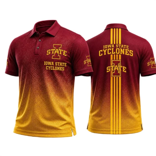 Iowa State Cyclones Polo Shirt Bottom Slit Button-up Shirts 2027 Limited