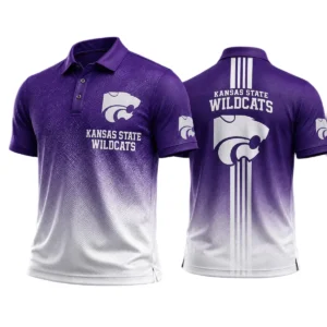 Kansas State Wildcats Polo Shirt Bottom Slit Button-up Shirts 2027 Limited