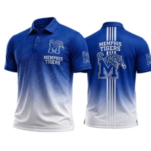 Memphis Tigers Polo Shirt Bottom Slit Button-up Shirts 2027 Limited