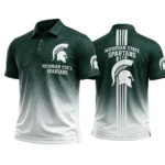 Michigan State Spartans Polo Shirt Bottom Slit Button-up Shirts 2027 Limited