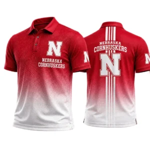 Nebraska Cornhuskers Polo Shirt Bottom Slit Button-up Shirts 2027 Limited