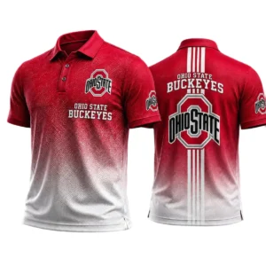 Ohio State Buckeyes Polo Shirt Bottom Slit Button-up Shirts 2027 Limited