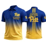 Pittsburgh Panthers Polo Shirt Bottom Slit Button-up Shirts 2027 Limited