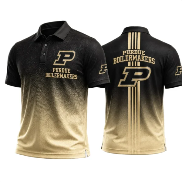 Purdue Boilermakers Polo Shirt Bottom Slit Button-up Shirts 2027 Limited
