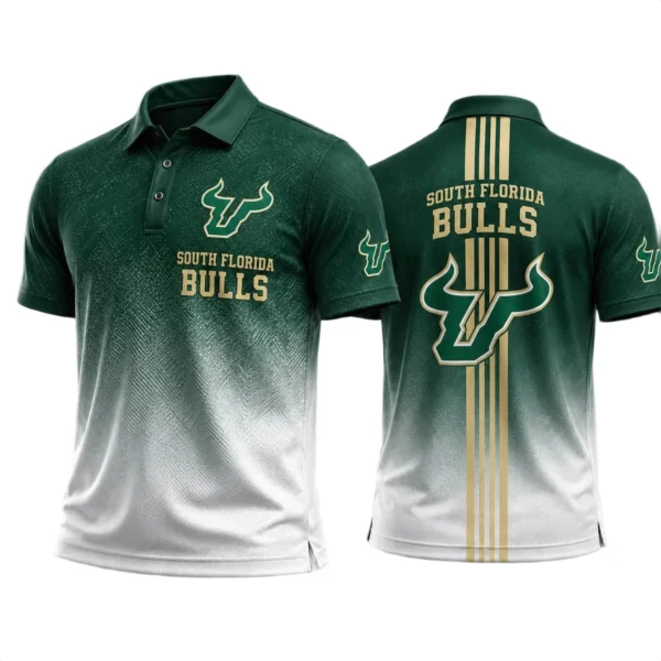 South Florida Bulls Polo Shirt Bottom Slit Button-up Shirts 2027 Limited