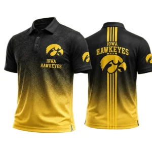 Iowa Hawkeyes Polo Shirt Bottom Slit Button-up Shirts 2027 Limited