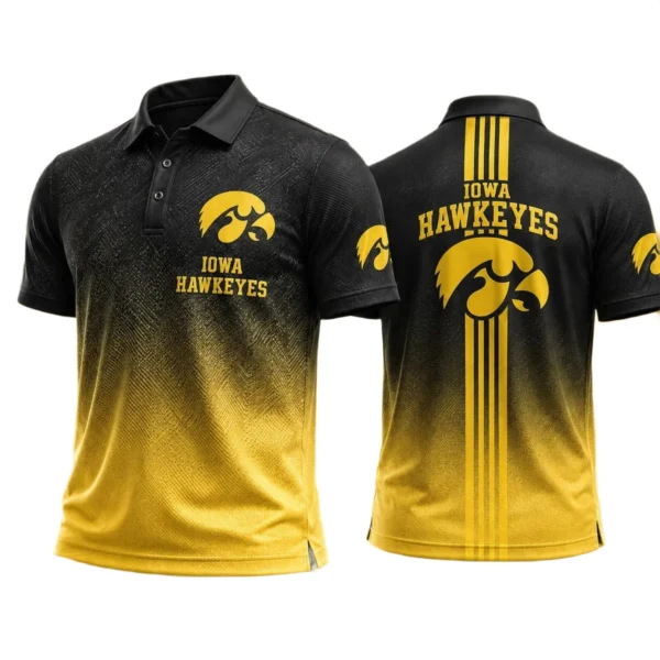 Iowa Hawkeyes Polo Shirt Bottom Slit Button-up Shirts 2027 Limited