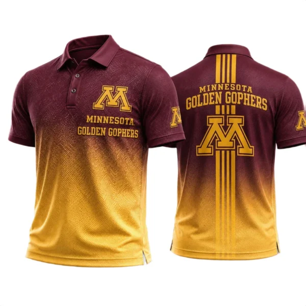 Minnesota Golden Gophers Polo Shirt Bottom Slit Button-up Shirts 2027 Limited
